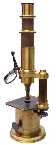 Nachet Opticien, rue Serpente 16, Paris.  Drum microscope